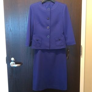 Tahari Royal Blue 2 Piece Suit- Jacket & Skirt